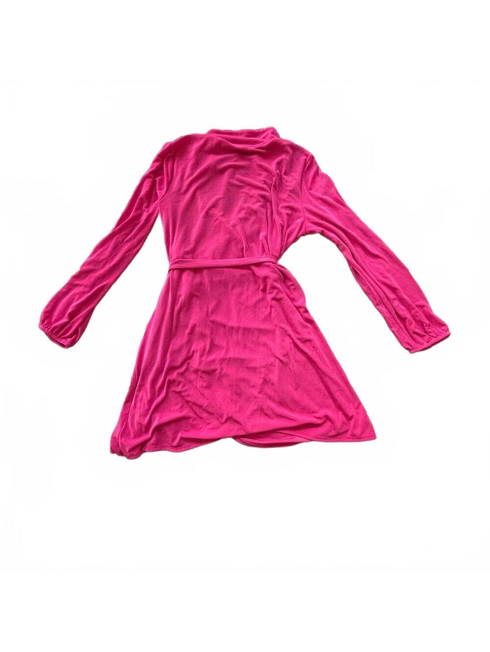 Wild Fable collared pink velvet wrap dress - Picture 3 of 5